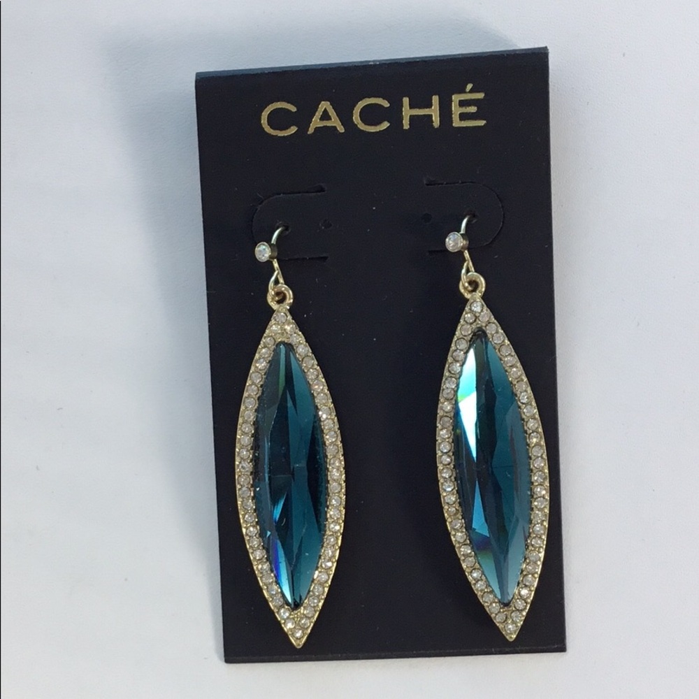 Cache Blue Earrings comes with gift box - Picture 1 of 4